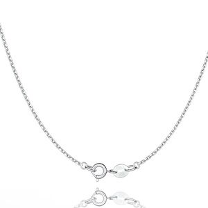 Genuine Italian 925 Sterling Silver Cable Chain Necklace 1.1mm 18in, 925 Chain
